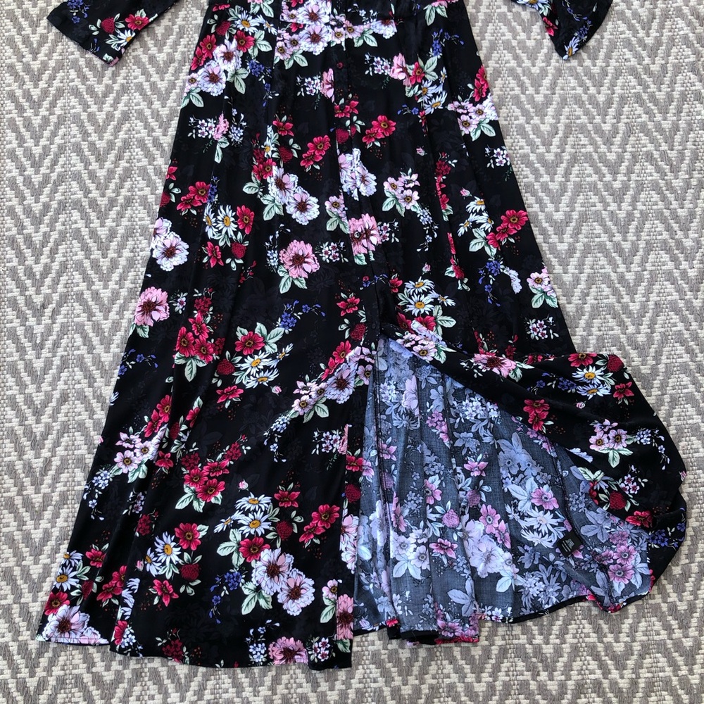Torrid maxi challis button front shirt dress size 1 - Picture 10 of 16